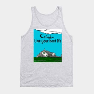 Live your best life caturdays Tank Top